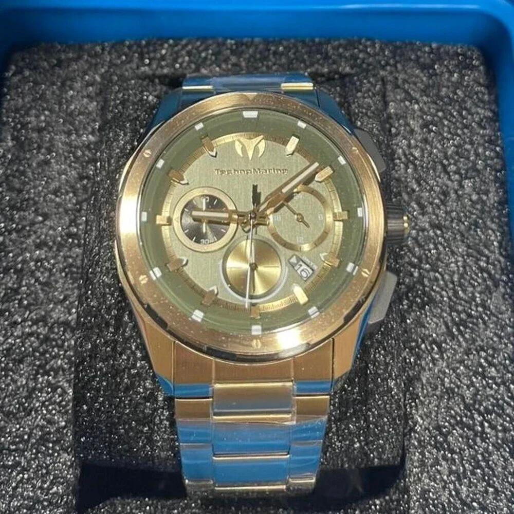 Technomarine Green Gold Watch In 8 Bfa